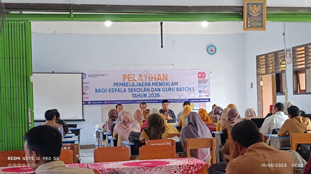 PELATIHAN PEMBELAJARAN MENDALAM BAGI KEPALA SEKOLAH DAN GURU BATCH 1 TAHUN 2025