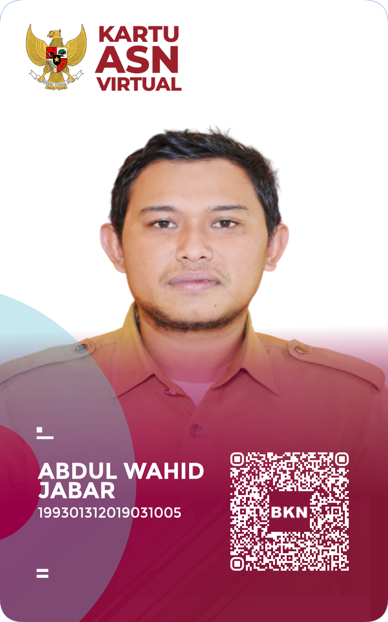 Abdul Wahid Jabar, S.Pd, Gr.